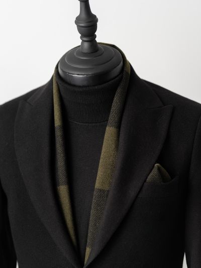 شالگردن و پوشت چهارخانه سبز کارلوتی کد s246