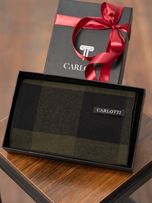 شالگردن و پوشت چهارخانه سبز کارلوتی کد s246