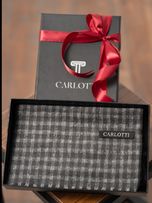 شالگردن چهارخونه طوسی کارلوتی کد s245