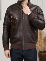 کاپشن چرم طبیعی j200