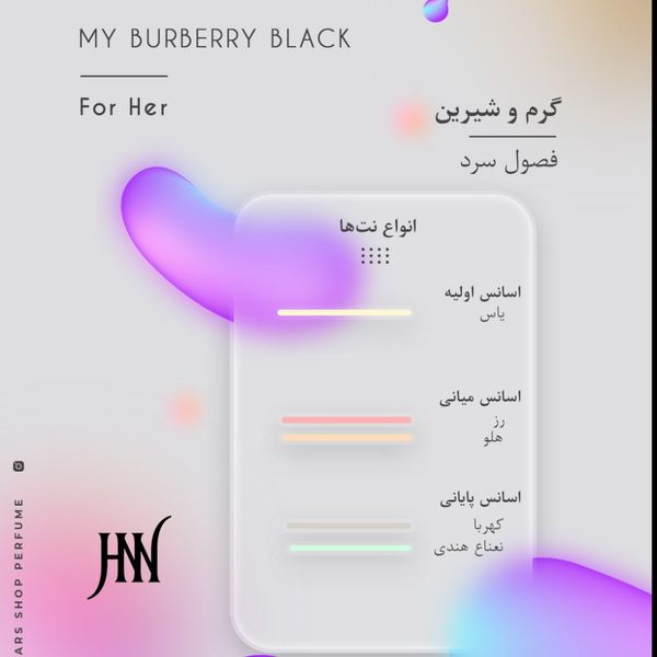 ادکلن مای باربری مشکی 100 میل جانوین (جکوین) My Burberry Black Johnwin