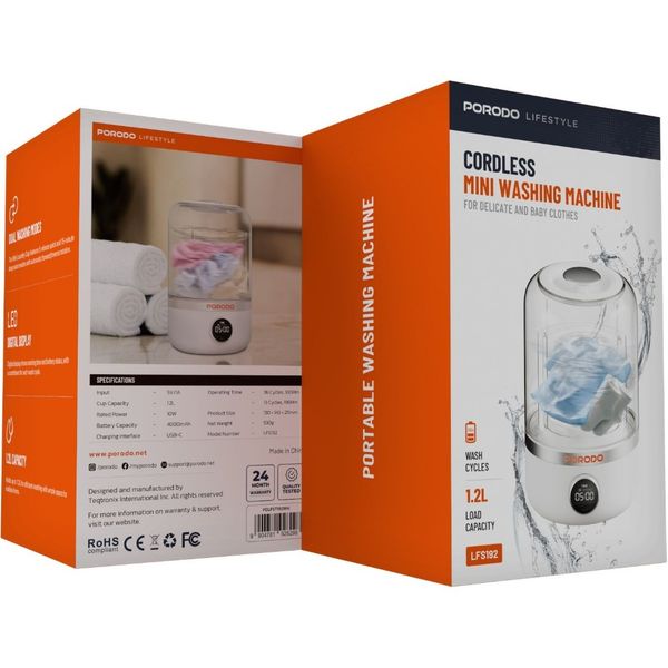 مینی‌ واش شارژی و قابل حمل پرودو Porodo