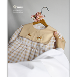 ست بلوز شلوار دخترانه مانیا رنگ عسلی