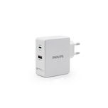شارژر دیواری فیلیپس دو پورت 45 وات مدل DLP2509 با گارانتی شرکتی