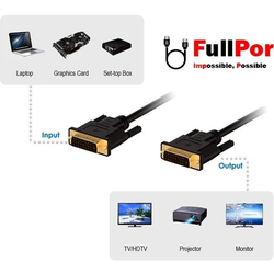 کابل DVI بافو 10متر BAFO اورجینال واصلی(سینگل)