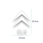 برچسب خودرو طرح فلش ELX کد K9000