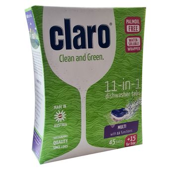قرص ماشین ظرفشویی کلارو Claro - بسته 60 عددی