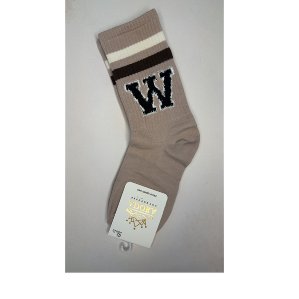 جوراب ساق دار طرح w