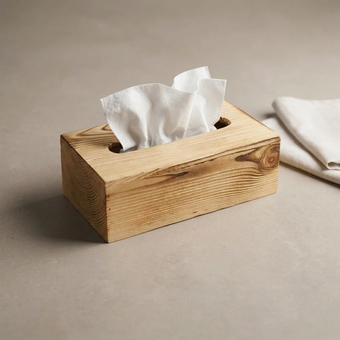 جعبه دستمال چوبی دکوراتیو کد 1