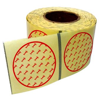 برچسب زودلیبل طرح پلمپ دایره شفاف کد P004 بسته 100 عددی