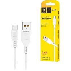 کابل شارژ USB به USB-C دنمن مدل D01T طول 1 متر