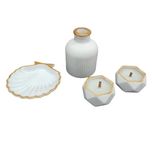 ست 4 تکه دکوری طرح سنگ کد H8