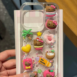 قاب گوشی طرح Hello Kitty مدل ساحلی | طراحی سه‌بعدی دخترانه و فانتزی