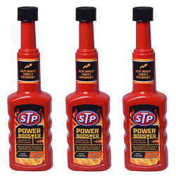 اکتان بوستر و تمیز کننده سیستم سوخت اس تی پی مدل Power Boost حجم 200 میلی لیتر بسته 3 عددی