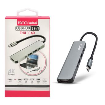 هاب 5 پورت TSCO Type-C مدل 1160