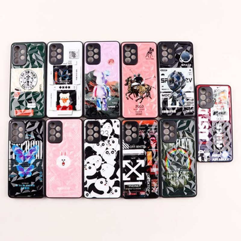 قاب طرحدار پشت برجسته محافظ لنزدار Samsung Galaxy A73