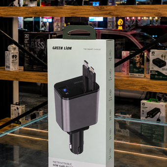 شارژر فندکی گرین لاین مدل 50w car charger