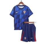 ست تی شرت و شلوارک ورزشی مردانه مدل کرواسی Away 2024