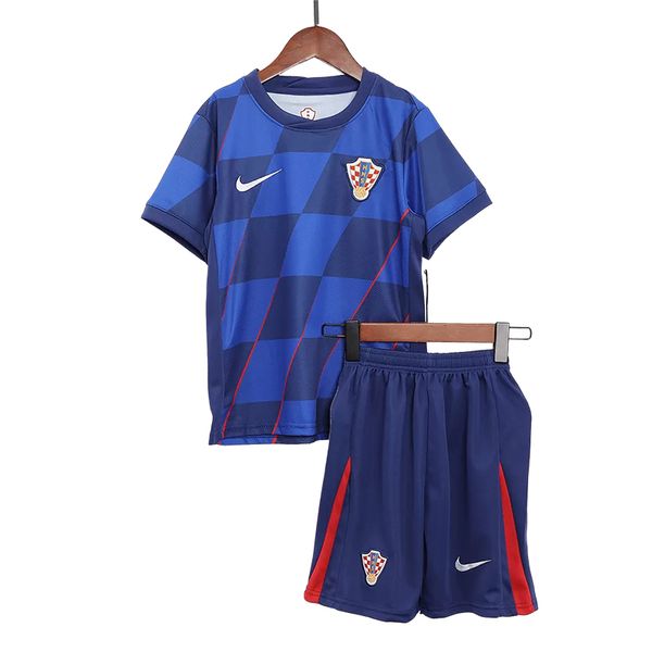 ست تی شرت و شلوارک ورزشی مردانه مدل کرواسی Away 2024