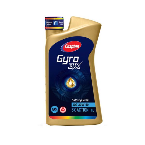 روغن موتورسیکلت کاسپین مدل SG-20W-50 حجم 1 لیتر