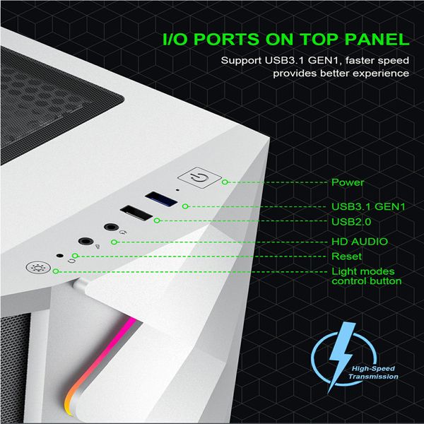 کامپیوتر دسکتاپ گیم مکس مدل Diamond White-GAMING-Animation