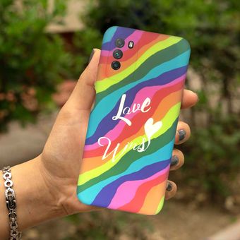 کاور مدل رنگین کمان مناسب برای گوشی موبایل شیائومی Poco M3