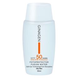 کرم ضدآفتاب بی‌رنگ ژیناژن مدل SPF50، مناسب پوست‌های چرب، حجم 50 میلی‌لیتر