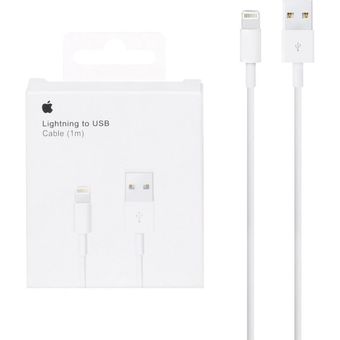 کابل شارژ آیفون مدل A1480 MUQW3ZM/A - سفید - MMX (اصل چین)