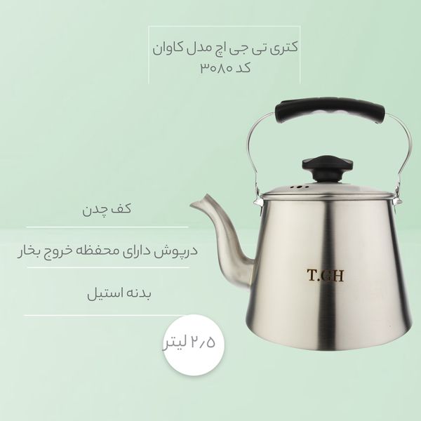 کتری تی جی اچ مدل کاوان کد 3080