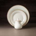 سرویس غذاخوری 108 پارچه چینی زرین ایران سری شهرزاد مدل سپینود درجه یک