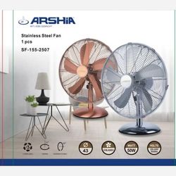 پنکه رومیزی ارشیا تمام فلز SF-155-2507 با 18ماه گارانتی می‌سرویس