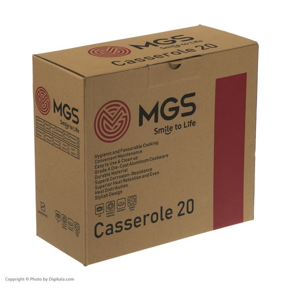 قابلمه ام جی اس سری ایتالیا مدل B سایز 20