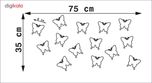 آیینه پلکسی پرشین استیکر طرح پروانه