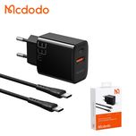 شارژر دیواری 33 وات مکدودو مدل CH-0922 به همراه کابل تبدیل USB-C