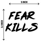 برچسب بدنه خودرو استیک طرح fear کد vi21