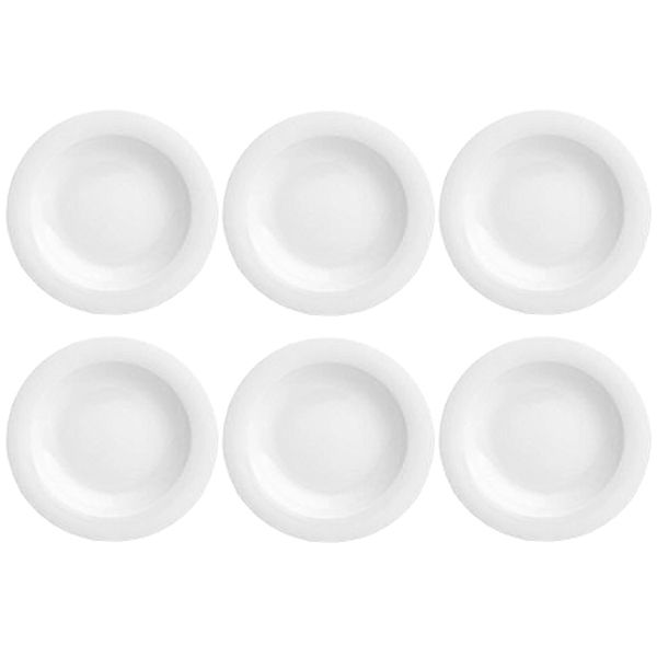 بشقاب خورش خوری چینی زرین ایران مدل LAV20-01 بسته 6 عددی