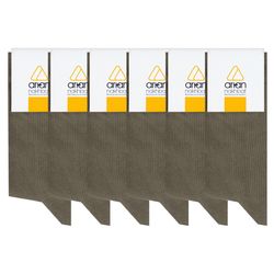 جوراب مردانه آریان نخ باف مدل 5121 بسته 6 عددی*50