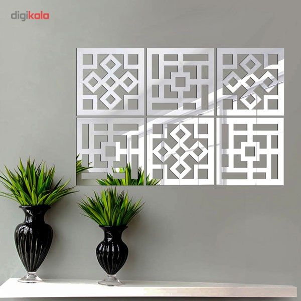 آینه پلکسی گلس دکو وسنا مدل P2005 شش تکه