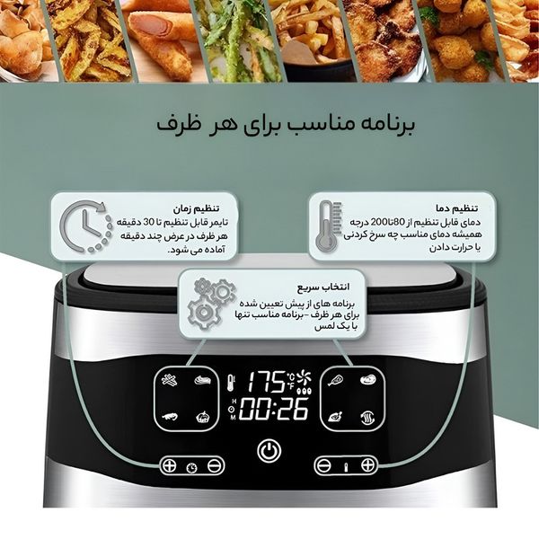 سرخ کن بدون روغن هنریچ مدل HFR-8205