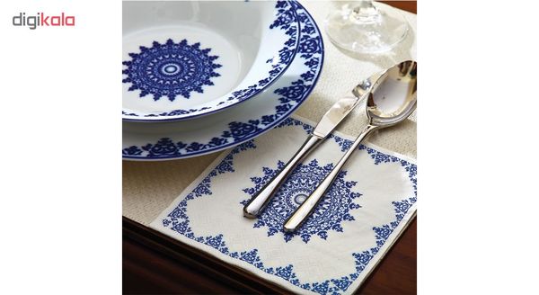 سرویس غذاخوری 108 پارچه چینی زرین ایران مدل شهرزاد سمرقند درجه یک
