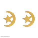 گوشواره زنانه مدل ماه و ستاره کد 02*493