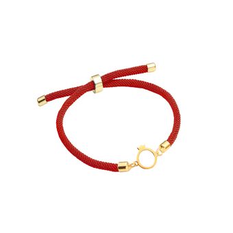 دستبند بند و طلا 18 عیار زنانه گالری طلای مریم اکرمی مدل انار مینیمال 1