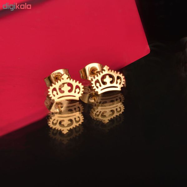 گوشواره زنانه طرح تاج کد GO1136