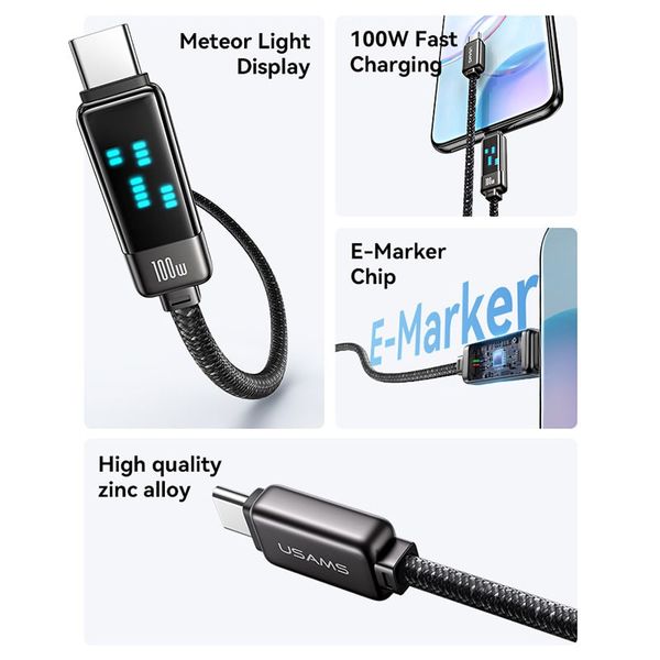 کابل USB-C یوسمز مدل sj744 طول 1.2 متر