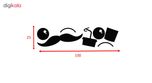استیکر یخچال صالسو آرت طرح mustache drink az