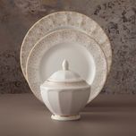  سرویس غذاخوری 29 پارچه چینی زرین ایران مدل نئوکلاسیک کاررا گلد درجه عالی