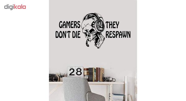 استیکر وی وین آرت طرح Gamers Respwan کد S25