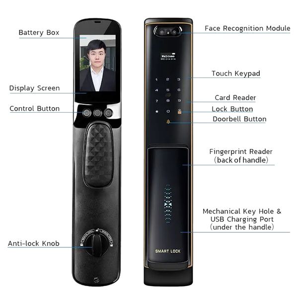 قفل هوشمند اکسل مدل EX-823 مجموعه دو عددی