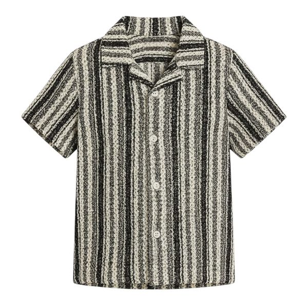 پیراهن آستین کوتاه یقه برگردان پسرانه مدل MDSS-CH3683