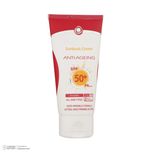 کرم ضد آفتاب بدون رنگ سان سیف، مدل SPF50، مناسب انواع پوست و حجم 50 میلیلیتر، محافظت کننده در برابر اشعه UVAو UVB، ضد حساسیت، ض